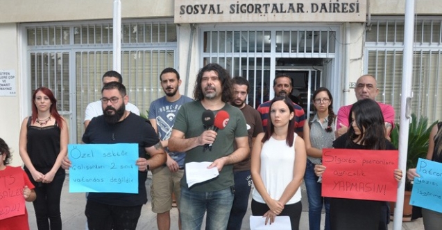 Çalışma Bakanlığı önünde eyleme gidiliyor