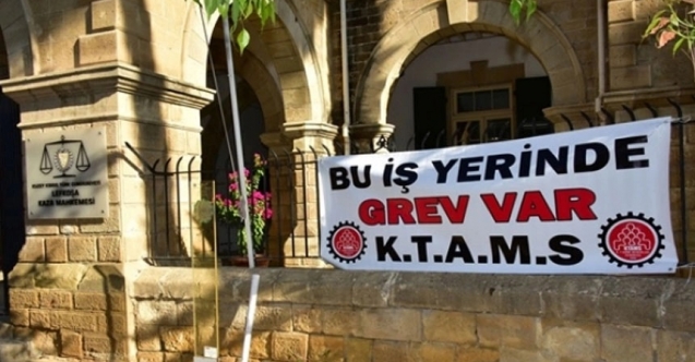 Mahkemelerde grev var