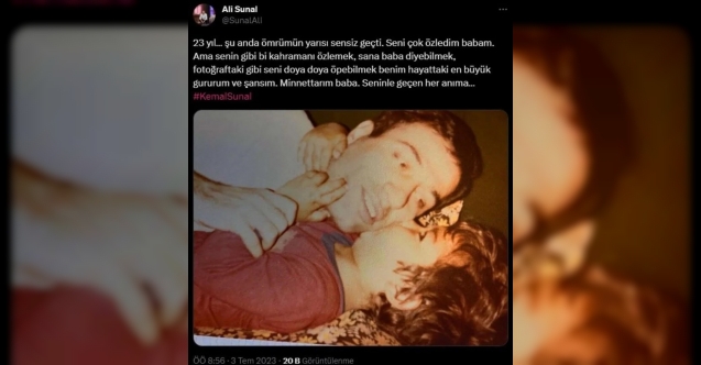 “Ömrümün yarısı sensiz geçti”