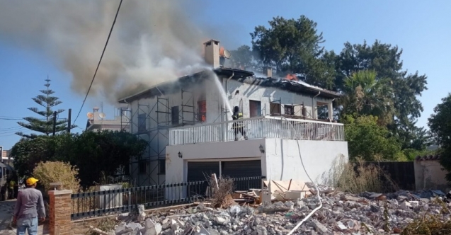 Serdaroğlu’nun evi yandı