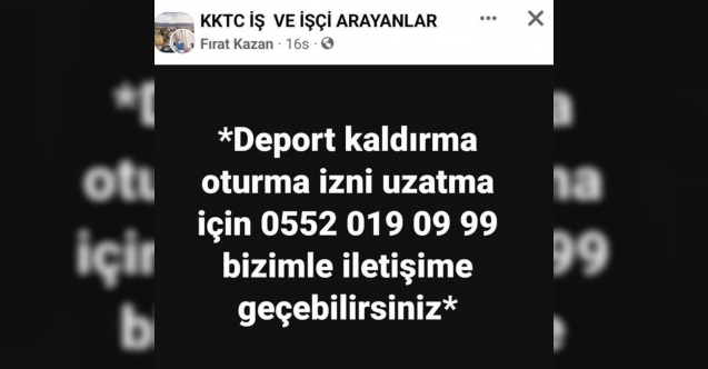 KKTC'de deport kaldırma ve oturum izni vaadi!
