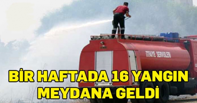 16 yangında 1.2 milyon TL zarar