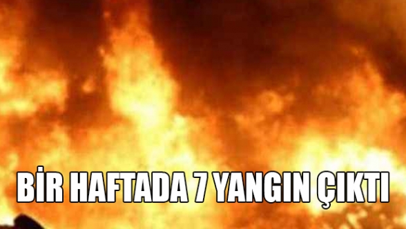 7 yangında 145 bin TL zarar