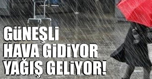 Hava serinliyor, yağmur geliyor