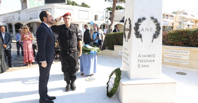 Hristodulidis: “Kıbrıs Cumhuriyeti, EOKA’cıların fedakârlığıyla kuruldu”