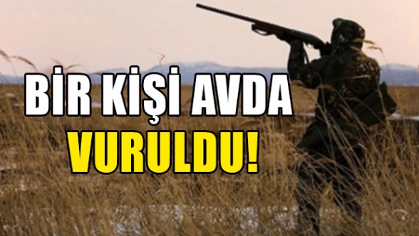Avlanırken vuruldu