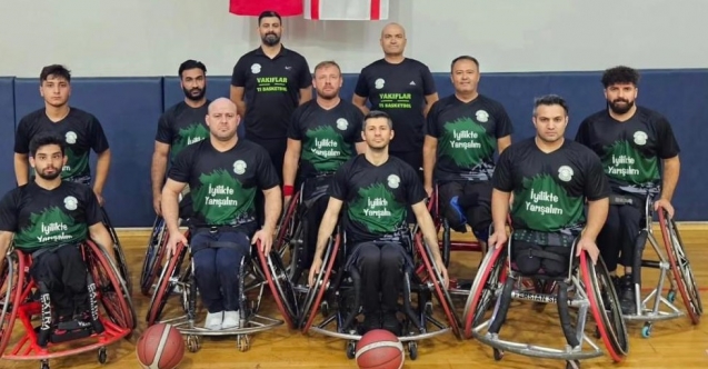 Vakıflar Tekerlekli Sandalye Basketbol Takımı’ndan muhteşem galibiyet