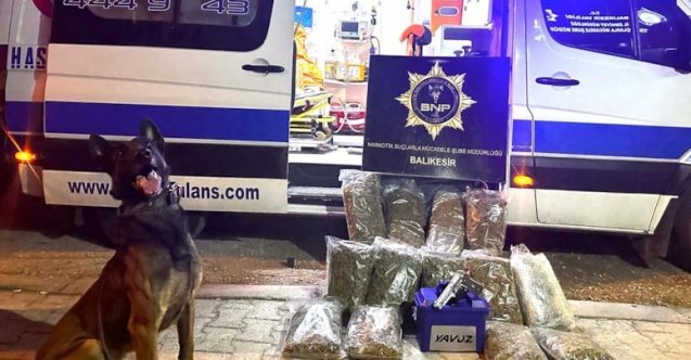 Ambulans ile uyuşturucu sevkiyatı