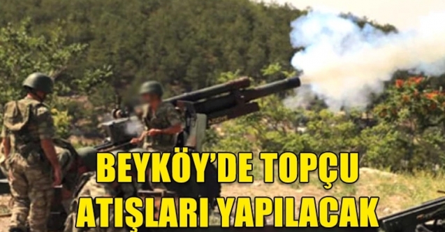 Beyköy'de atış uyarısı