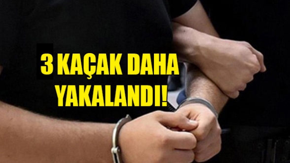 Üç kaçak daha yakalandı
