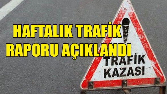Bir haftada 68 kaza, bir ölüm
