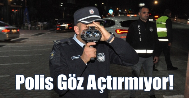 54 araç trafikten men edildi