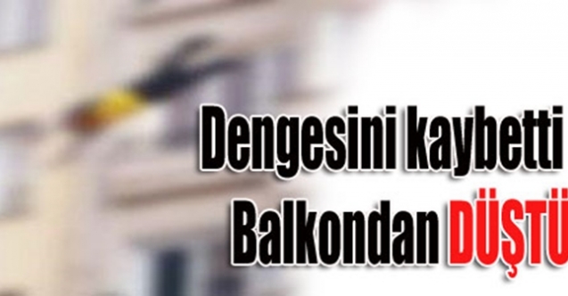 Apartmanın üçüncü katından düşen kadın yaralandı