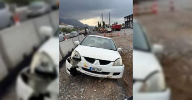 Yoldan çıktı, bankete düştü