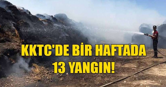13 yangında 3.6 milyon TL zarar