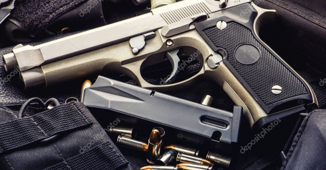 Tabanca ve mermilerle yakalandı