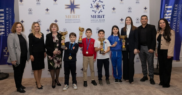 Merit Satranç Turnuvası'nda çocuklar hem eğlendi hem yarıştı