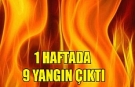 9 yangında 851 bin TL zarar