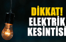 Elektrik kesintisi uyarısı