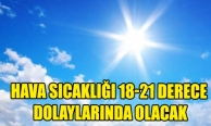 Hava sıcaklığı 18 – 21 derece olacak