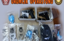 Tabancalar ve uyuşturucular Örümcek’e takıldı