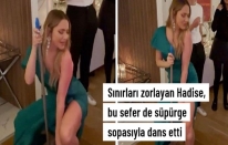 Hadise, bu kez süpürge sopasıyla dans etti