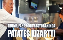 Trump, patates kızartıp, müşterilere servis etti
