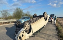 Şerit değişme kazasında bir yaralı