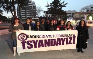 Elif Lort cinayetine karşı üç örgüt Girne'de eylem yaptı