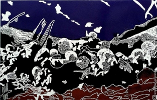 Sanatçı Yücel Yazgın Korona Vürüsün Halleri'ni resmetti...