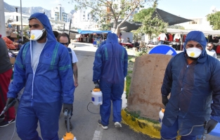 Girne'nin çeşitli yerlerinde ilaçlama çalışmaları başlatıldı