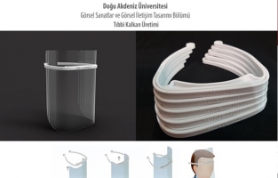 DAÜ Pratik ve ergonomik tıbbi kalkanın seri üretimine başladı