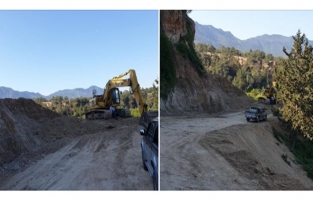 Esentepe mezarlık yolunda çalışmalar başlatıldı