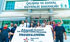 Asgari ücret için müzikli eylem