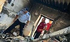 Şofbendeki gaz kaçağı, ambarı yaktı