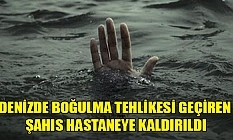 25 yaşındaki genç, denizde boğulma tehlikesi geçirdi