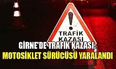 Ağaca çarpan motosiklet sürücüsü yaralandı