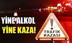 80 yaşındaki alkollü sürücü takla attı