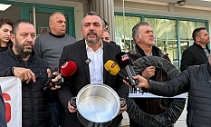 Asgari ücrete boş tencereyle itiraz