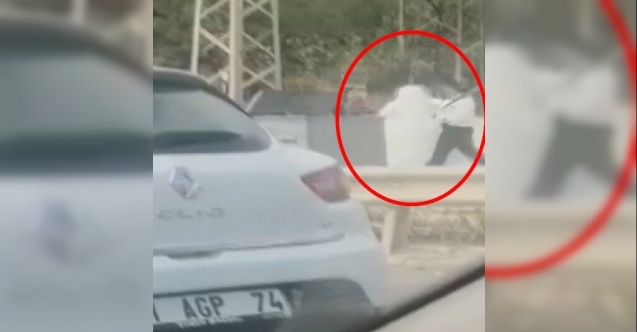 Damat, yol kenarında gelini dövdü