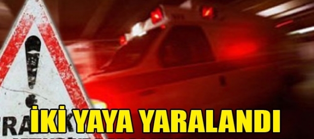 Araçların çarptığı iki yaya yaralandı