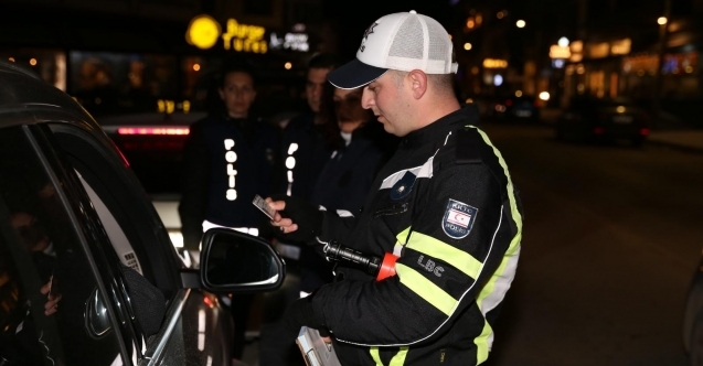 Bir günde  550 sürücüye ceza