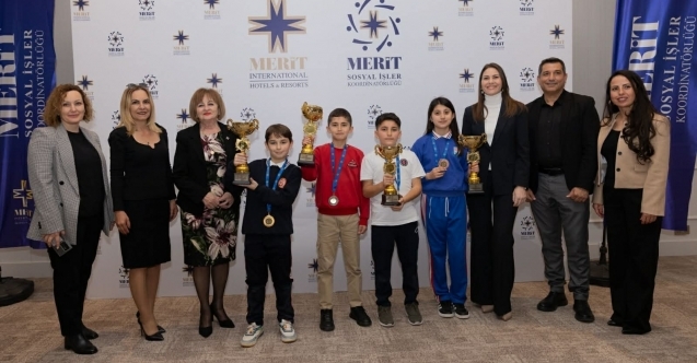 Merit Satranç Turnuvası'nda çocuklar hem eğlendi hem yarıştı