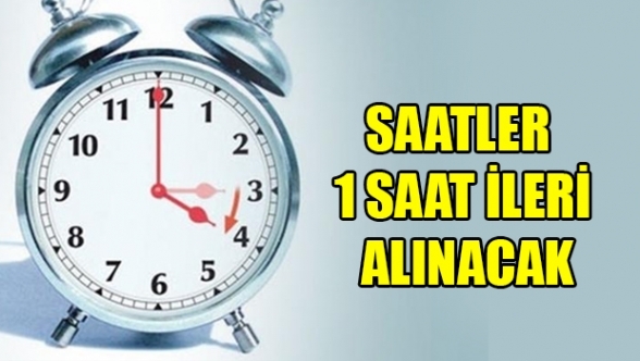 Saatler bir saat ileri alınacak