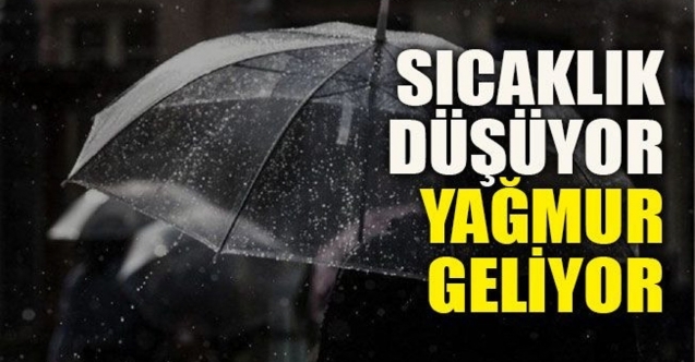 Sıcaklık 5 derece düşecek, yağmur yağacak